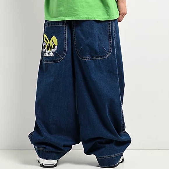 A.LAB Mega Rave Dark Blue Jeans - Picture 1 of 4